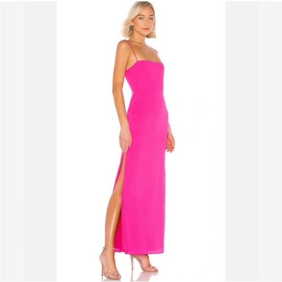 NWT. Revolve Superdown Addison hot pink maxi dress, XS - Picture 1 of 12